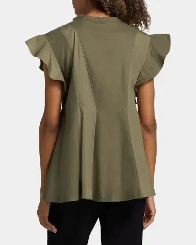 3.1 Phillip Lim Cotton Poplin Button-Front Blouse | Thumbnail 3 3.1 Phillip Lim Cotton Poplin Button-Front Blouse | Thumbnail 3