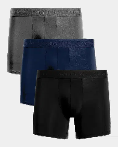 Commando Men 's Micro Modal Modern-Fit Boxer Brief 3-Pack | Thumbnail 2 Commando Men 's Micro Modal Modern-Fit Boxer Brief 3-Pack | Thumbnail 2