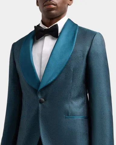 Pal Zileri Men's Geometric Jacquard Wool-Blend Dinner Jacket | Thumbnail 5 Pal Zileri Men's Geometric Jacquard Wool-Blend Dinner Jacket | Thumbnail 5