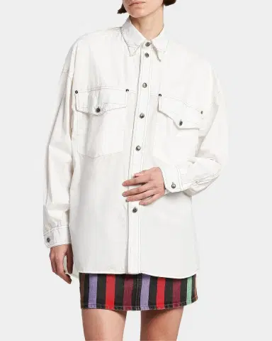 Versace Jeans Couture La Vacanza Cotton Poplin Utility Shirt | Thumbnail 4 Versace Jeans Couture La Vacanza Cotton Poplin Utility Shirt | Thumbnail 4