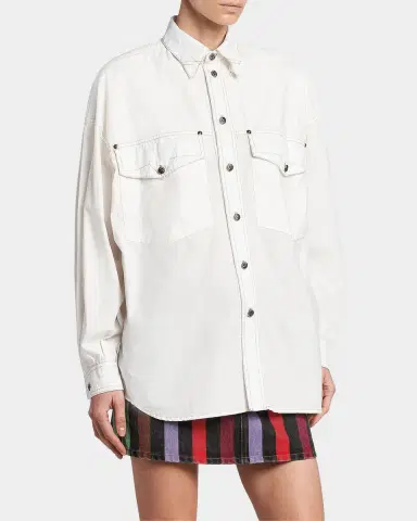 Versace Jeans Couture La Vacanza Cotton Poplin Utility Shirt | Thumbnail 6 Versace Jeans Couture La Vacanza Cotton Poplin Utility Shirt | Thumbnail 6