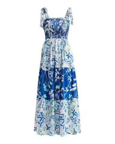 Lilly Pulitzer Athyn Printed Smocked Maxi Dress | Thumbnail 1 Lilly Pulitzer Athyn Printed Smocked Maxi Dress | Thumbnail 1
