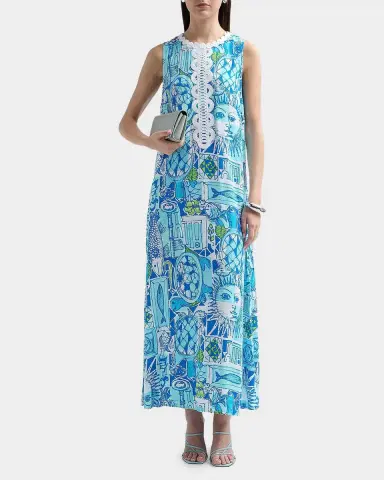 Lilly Pulitzer Iris Harlillyquin Printed Maxi Dress | Thumbnail 2 Lilly Pulitzer Iris Harlillyquin Printed Maxi Dress | Thumbnail 2