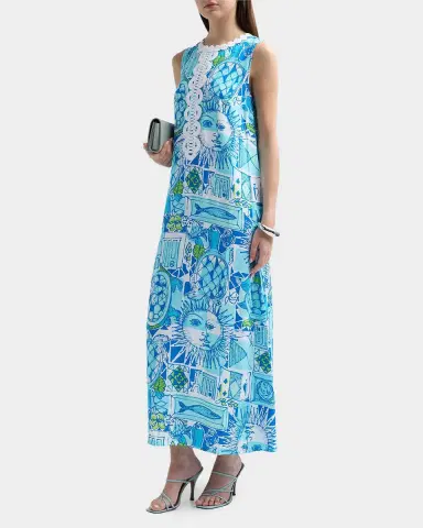 Lilly Pulitzer Iris Harlillyquin Printed Maxi Dress | Thumbnail 4 Lilly Pulitzer Iris Harlillyquin Printed Maxi Dress | Thumbnail 4