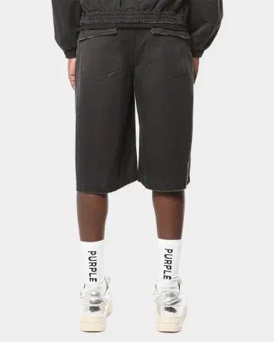 PURPLE Men's Big Cargo Shorts | Thumbnail 2 PURPLE Men's Big Cargo Shorts | Thumbnail 2