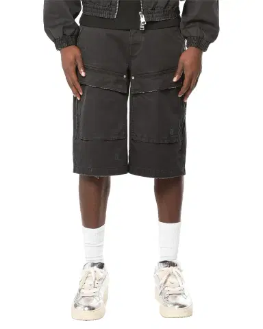 PURPLE Men's Big Cargo Shorts | Thumbnail 3 PURPLE Men's Big Cargo Shorts | Thumbnail 3