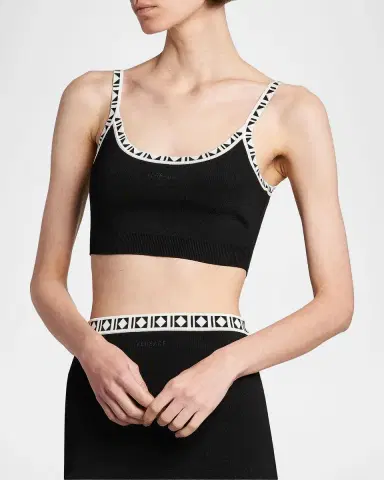 Versace Jeans Couture La Vacanza Graphic Trim Crop Top | Thumbnail 6 Versace Jeans Couture La Vacanza Graphic Trim Crop Top | Thumbnail 6