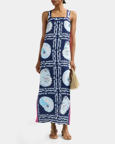 Lilly Pulitzer Casandra Seashell-Print Maxi Dress | Thumbnail 2 Lilly Pulitzer Casandra Seashell-Print Maxi Dress | Thumbnail 2