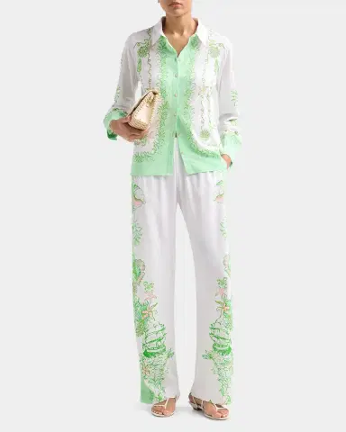 Lilly Pulitzer Bal Harbour Printed Wide-Leg Pants | Thumbnail 2 Lilly Pulitzer Bal Harbour Printed Wide-Leg Pants | Thumbnail 2