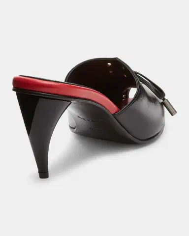 Alexander McQueen Lexie 70MM Leather Sculptural-Heel Mules | Thumbnail 4 Alexander McQueen Lexie 70MM Leather Sculptural-Heel Mules | Thumbnail 4