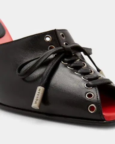 Alexander McQueen Lexie 70MM Leather Sculptural-Heel Mules | Thumbnail 5 Alexander McQueen Lexie 70MM Leather Sculptural-Heel Mules | Thumbnail 5