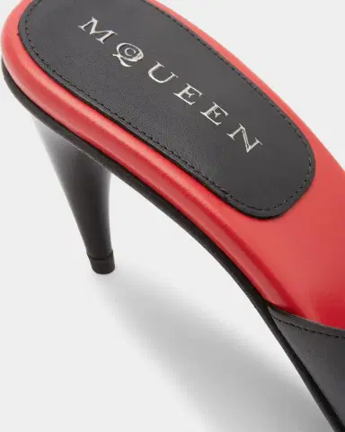 Alexander McQueen Lexie 70MM Leather Sculptural-Heel Mules | Thumbnail 8 Alexander McQueen Lexie 70MM Leather Sculptural-Heel Mules | Thumbnail 8