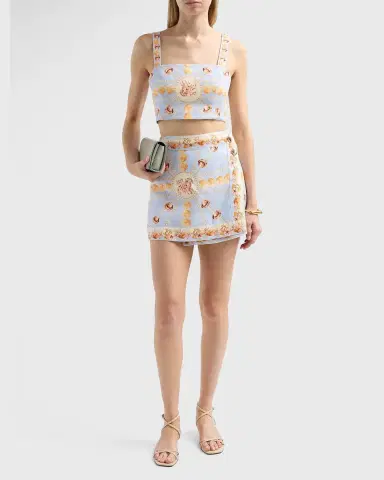 Cara Cara Fischer Printed Linen Mini Skirt | Thumbnail 2 Cara Cara Fischer Printed Linen Mini Skirt | Thumbnail 2