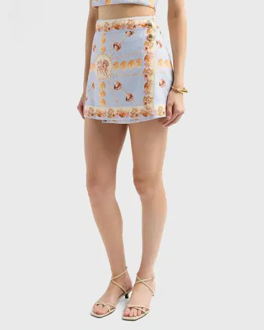 Cara Cara Fischer Printed Linen Mini Skirt | Thumbnail 4 Cara Cara Fischer Printed Linen Mini Skirt | Thumbnail 4