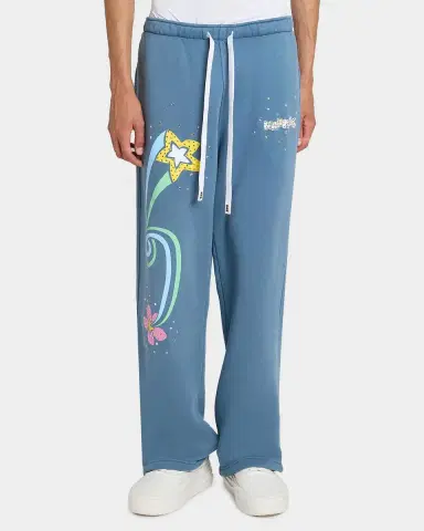 Nahmias Men's Daydreaming Flower Trip Wide-Leg Sweatpants | Thumbnail 4 Nahmias Men's Daydreaming Flower Trip Wide-Leg Sweatpants | Thumbnail 4