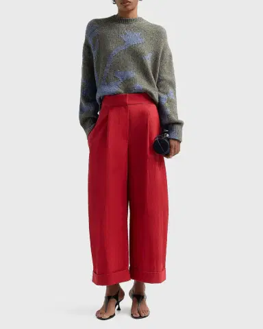 Proenza Schouler White Label Cathy Abstract Rib-Knit Sweater | Thumbnail 2 Proenza Schouler White Label Cathy Abstract Rib-Knit Sweater | Thumbnail 2