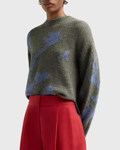 Proenza Schouler White Label Cathy Abstract Rib-Knit Sweater | Thumbnail 4 Proenza Schouler White Label Cathy Abstract Rib-Knit Sweater | Thumbnail 4