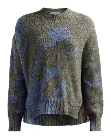 Proenza Schouler White Label Cathy Abstract Rib-Knit Sweater | Thumbnail 1 Proenza Schouler White Label Cathy Abstract Rib-Knit Sweater | Thumbnail 1