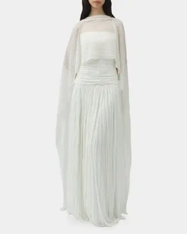 SIMKHAI Genoa Sheer Jersey Cape | Thumbnail 2 SIMKHAI Genoa Sheer Jersey Cape | Thumbnail 2