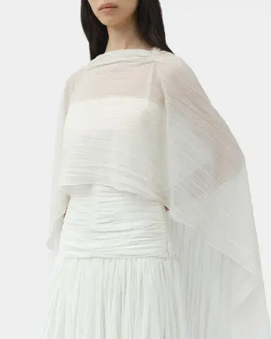 SIMKHAI Genoa Sheer Jersey Cape | Thumbnail 5 SIMKHAI Genoa Sheer Jersey Cape | Thumbnail 5