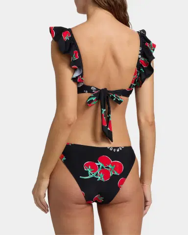 Milly Pomodoro Ruffle Bikini Top | Thumbnail 3 Milly Pomodoro Ruffle Bikini Top | Thumbnail 3