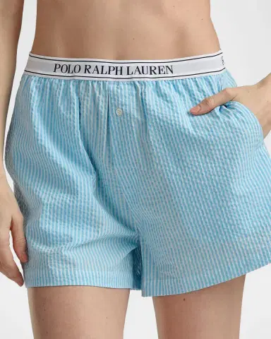 Polo Ralph Lauren Seersucker Logo-Waistband Boxer Shorts | Thumbnail 5 Polo Ralph Lauren Seersucker Logo-Waistband Boxer Shorts | Thumbnail 5