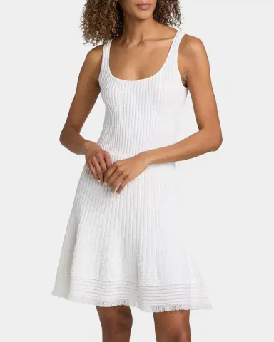 rag & bone Ayan Fringe-Trim Rib-Knit Mini Dress | Thumbnail 4 rag & bone Ayan Fringe-Trim Rib-Knit Mini Dress | Thumbnail 4