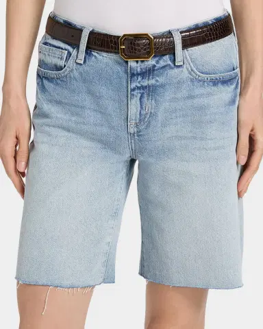 L'Agence Elise Denim Bermuda Shorts | Thumbnail 4 L'Agence Elise Denim Bermuda Shorts | Thumbnail 4