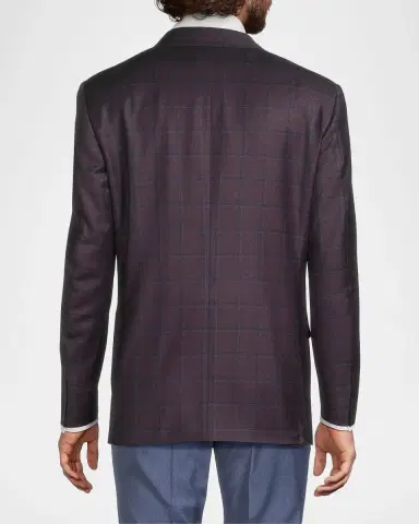 Canali Men's Siena Checked Classic Fit Sportcoat | Thumbnail 3 Canali Men's Siena Checked Classic Fit Sportcoat | Thumbnail 3