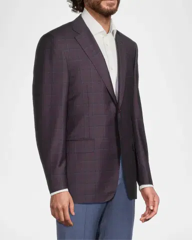 Canali Men's Siena Checked Classic Fit Sportcoat | Thumbnail 6 Canali Men's Siena Checked Classic Fit Sportcoat | Thumbnail 6