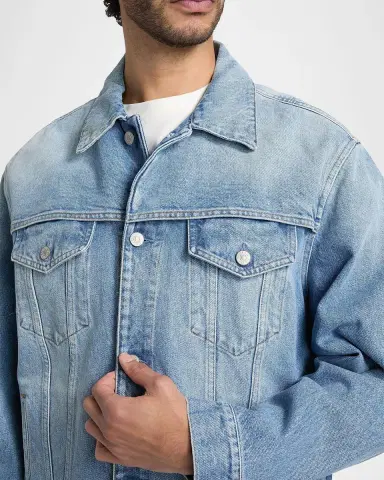 Maison Margiela Men's Cotton Denim Sports Jacket | Thumbnail 5 Maison Margiela Men's Cotton Denim Sports Jacket | Thumbnail 5