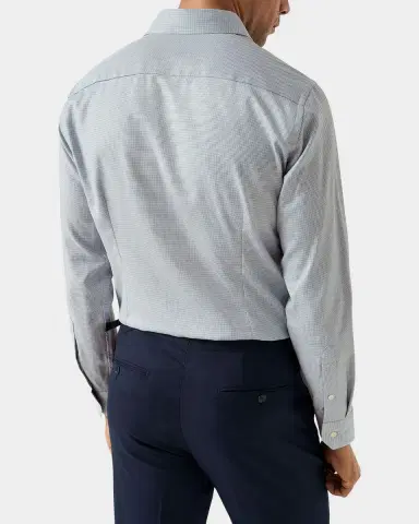 Eton Men 's Contemporary-Fit Semi Solid Twill Shirt | Thumbnail 2 Eton Men 's Contemporary-Fit Semi Solid Twill Shirt | Thumbnail 2