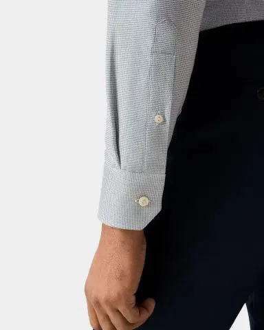 Eton Men 's Contemporary-Fit Semi Solid Twill Shirt | Thumbnail 7 Eton Men 's Contemporary-Fit Semi Solid Twill Shirt | Thumbnail 7