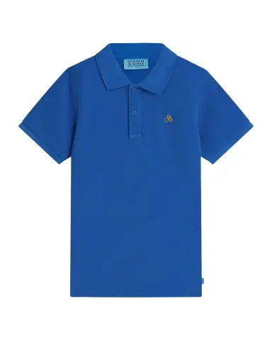 Scotch & Soda Boy's Logo-Embroidered Cotton Polo Shirt | Thumbnail 1 Scotch & Soda Boy's Logo-Embroidered Cotton Polo Shirt | Thumbnail 1