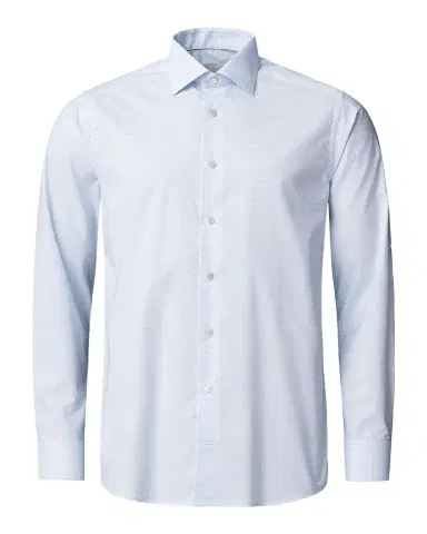 Eton Men 's Elevated Check Contemporary-Fit Cotton Shirt | Thumbnail 1 Eton Men 's Elevated Check Contemporary-Fit Cotton Shirt | Thumbnail 1