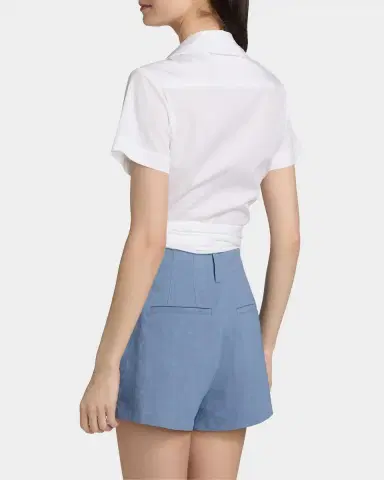 A.L.C. Brielle Cotton Wrap Top | Thumbnail 3 A.L.C. Brielle Cotton Wrap Top | Thumbnail 3