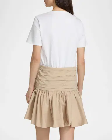 Cinq a Sept Leslie Cotton Mini Dress | Thumbnail 3 Cinq a Sept Leslie Cotton Mini Dress | Thumbnail 3