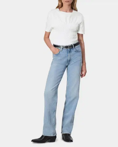 rag & bone Smocked Short-Sleeve T-Shirt | Thumbnail 2 rag & bone Smocked Short-Sleeve T-Shirt | Thumbnail 2