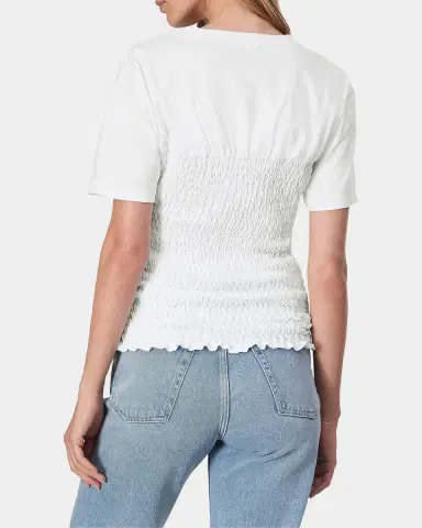 rag & bone Smocked Short-Sleeve T-Shirt | Thumbnail 3 rag & bone Smocked Short-Sleeve T-Shirt | Thumbnail 3