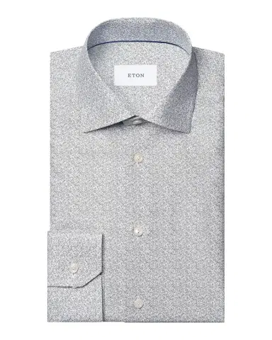 Eton Men 's Floral Contemporary-Fit Twill Shirt | Thumbnail 1 Eton Men 's Floral Contemporary-Fit Twill Shirt | Thumbnail 1