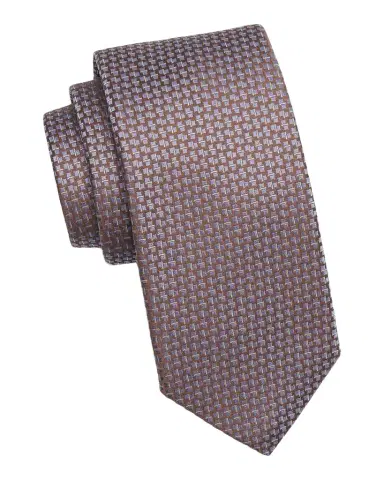 Canali Men's Geometric Woven Silk Tie | Thumbnail 1 Canali Men's Geometric Woven Silk Tie | Thumbnail 1