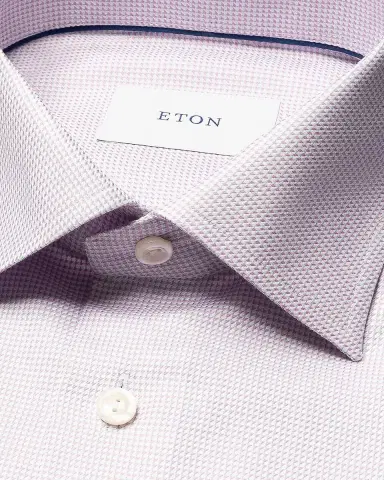 Eton Men 's Slim-Fit Semi Solid Twill Shirt | Thumbnail 4 Eton Men 's Slim-Fit Semi Solid Twill Shirt | Thumbnail 4
