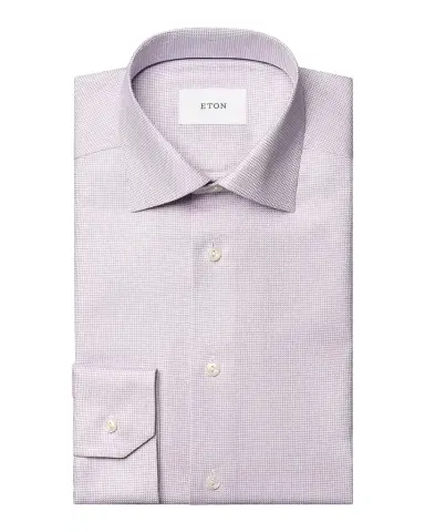 Eton Men 's Slim-Fit Semi Solid Twill Shirt | Thumbnail 1 Eton Men 's Slim-Fit Semi Solid Twill Shirt | Thumbnail 1
