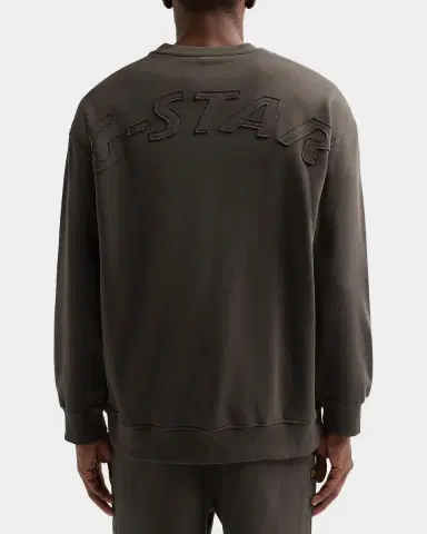 G-Star Men's Logo Appliqué Cotton Crewneck Sweatshirt | Thumbnail 3 G-Star Men's Logo Appliqué Cotton Crewneck Sweatshirt | Thumbnail 3