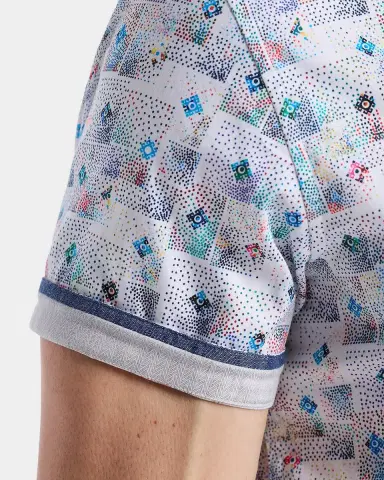 Robert Graham Embarcadero Geometric Cotton Short-Sleeve Shirt | Thumbnail 5 Robert Graham Embarcadero Geometric Cotton Short-Sleeve Shirt | Thumbnail 5