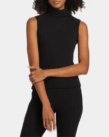 L'Agence Ceci Ribbed Turtleneck Top | Thumbnail 4 L'Agence Ceci Ribbed Turtleneck Top | Thumbnail 4