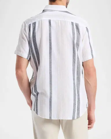 Robert Graham Men 's Makai Striped Short-Sleeve Shirt | Thumbnail 3 Robert Graham Men 's Makai Striped Short-Sleeve Shirt | Thumbnail 3