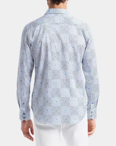 Robert Graham Brentwood Geometric Stretch-Cotton Shirt | Thumbnail 3 Robert Graham Brentwood Geometric Stretch-Cotton Shirt | Thumbnail 3