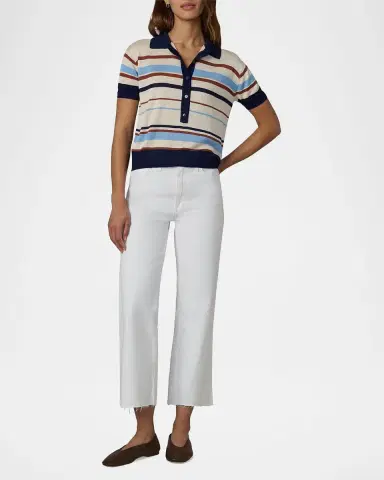 Joe's Jeans The Stella Striped Polo Sweater | Thumbnail 2 Joe's Jeans The Stella Striped Polo Sweater | Thumbnail 2