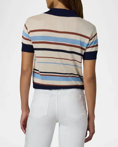 Joe's Jeans The Stella Striped Polo Sweater | Thumbnail 3 Joe's Jeans The Stella Striped Polo Sweater | Thumbnail 3